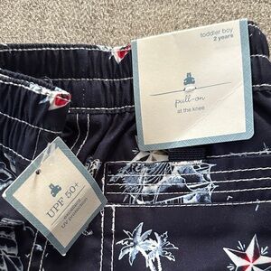 BabyGAP Swim Trunks - Navy with White and Red Sailor accents